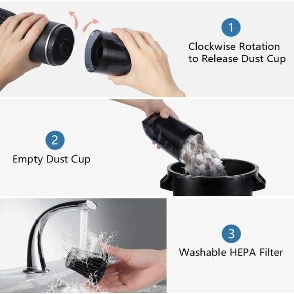 Cordless Handheld Vacuum Stick Home Car Portable Cleaning Rechargeable - Picture 4 of 10